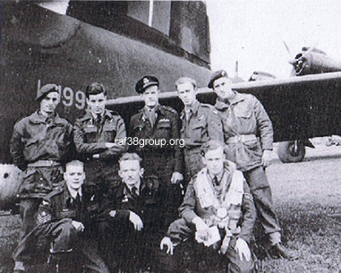 Two RASC Air Despatchers and their 570 Squadron crew.